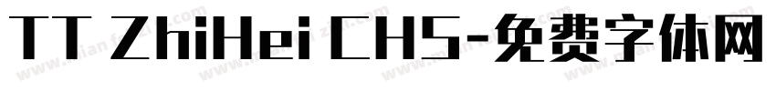 TT ZhiHei CHS字体转换